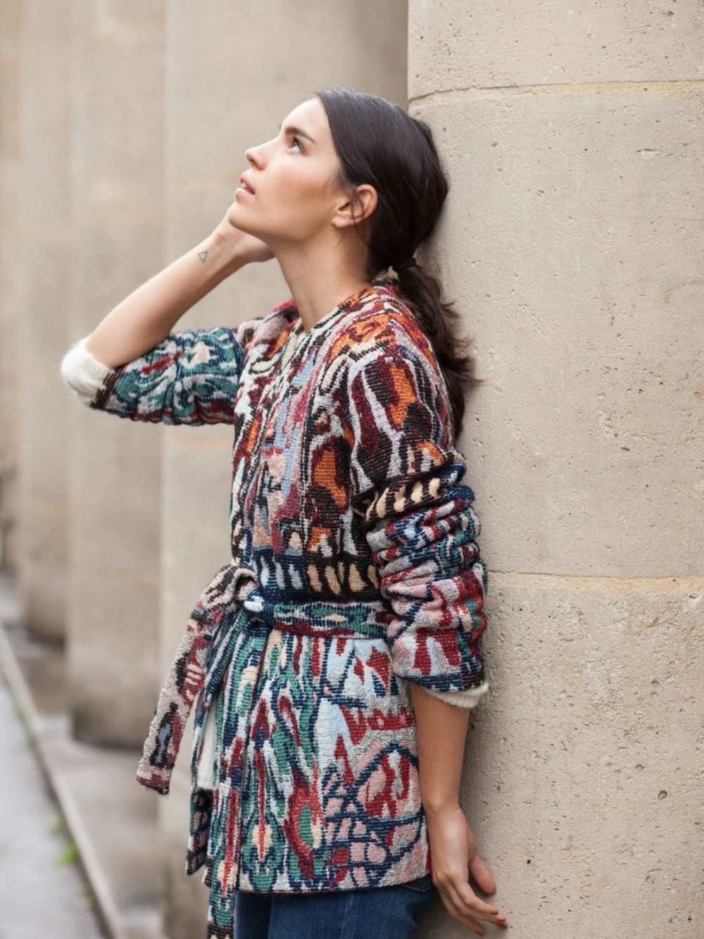 Sezane Chiara Jacquard Jacket